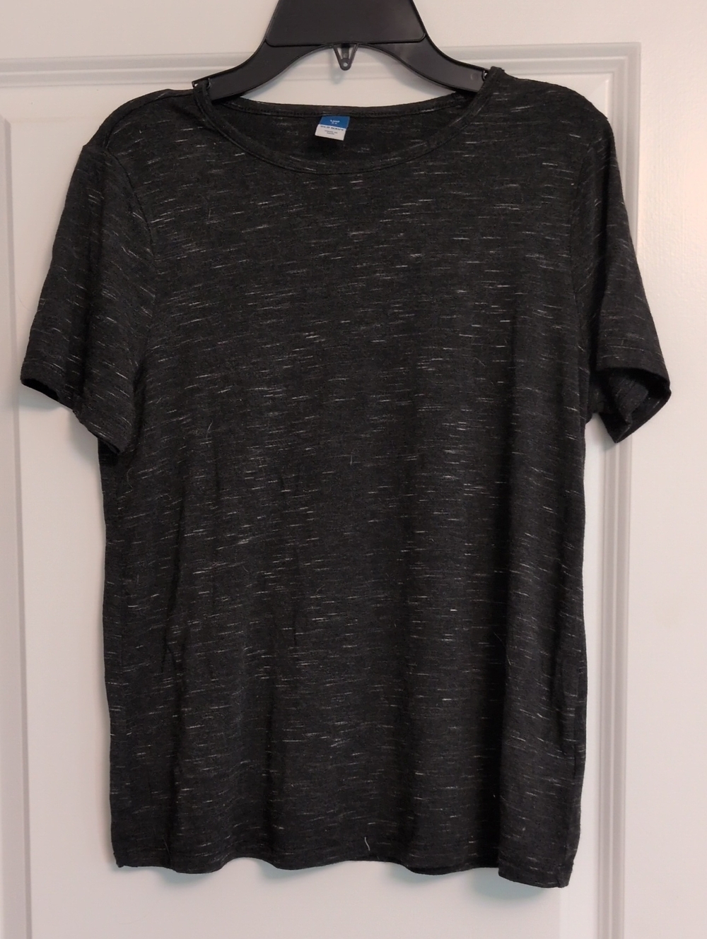 Old Navy Charcoal Heather Short-Sleeve Crewneck Tee